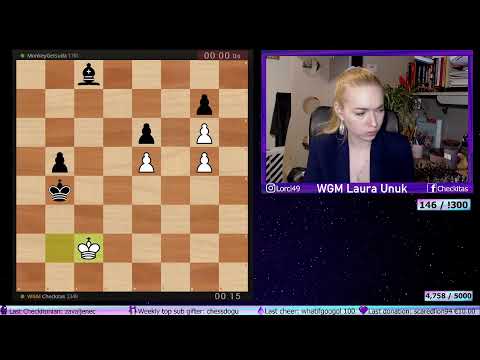 WGM Laura Unuk (from Checkitas) takes on you challenges on lichess.org | !challenge