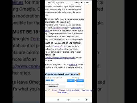 How To Use Omegle Video Chat On Mobile | Omegle Mobile Mein Kaise Chalaye |Omegle Kaise Chalaye 2022