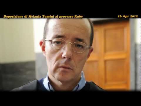 Melania Tumini, amica della Minetti, descrive cene e sala "bunga bunga" (processo Ruby 16.04.12)