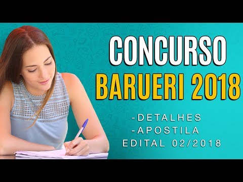 Concurso Prefeitura de Barueri 2018 (edital 2) - Inscrição e Apostila