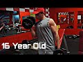 16 YEAR OLD BODYBUILDER WORKOUT CHEST AND ARMS (Natural)