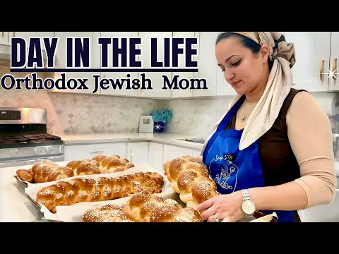 Day in the Life of an Orthodox Jewish Working Mom | Morning Routine, Shabbat Prep & Challah Baking
