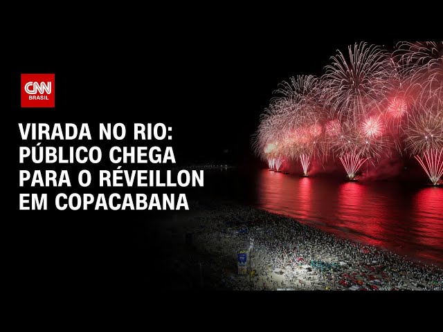 Virada no Rio: Público chega para o Réveillon em Copacabana | CNN PRIME TIME