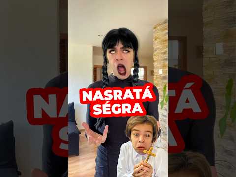 Poznáš to? 🙈😂 už si videl novú Wednesday? 🤔 Malý Basta Mini Basta a nasratá ségra 💀 #bastafix