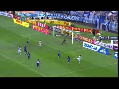 Ocasión de Díaz. Godoy Cruz 0 - Gimnasia 2. Fecha 5. Torneo Final 2014. Fútbol Para Todos