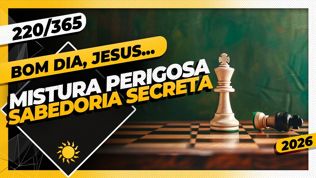 MISTURA PERIGOSA: SABEDORIA SECRETA   - Bom dia, Jesus! 220/365 (2026)