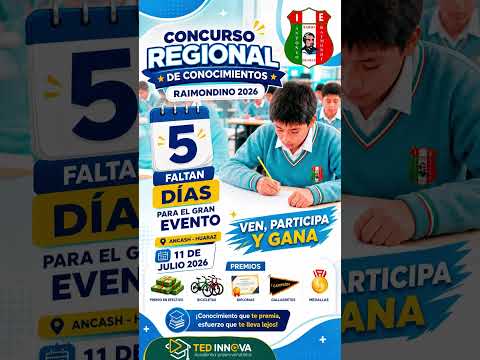 🧠 ¡La cuenta regresiva ya comenzó! Solo faltan 5 días. 🏆