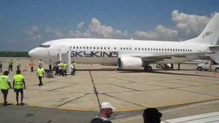 Miami Flight Arriving at Cienfuegos, Cuba - July 2011