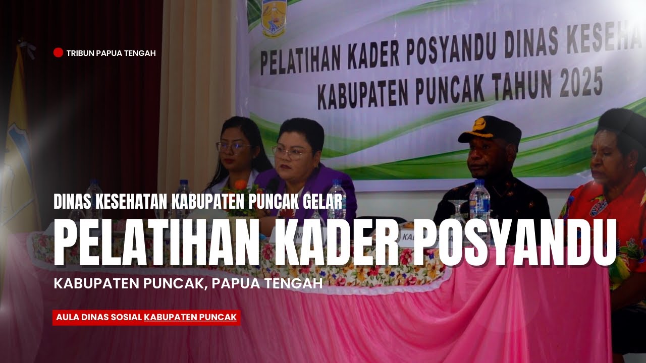 PUNCAK DISTRICT HEALTH OFFICE HOLDS POSYANDU CADRE TRAINING