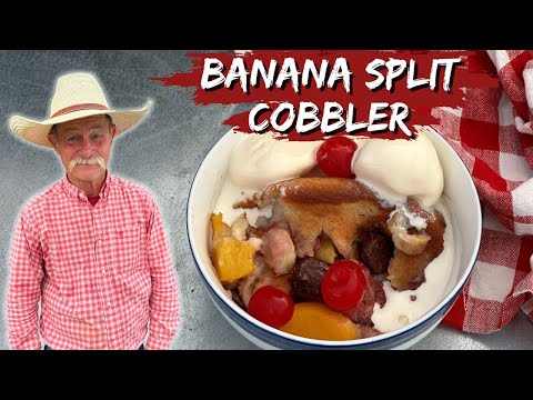 Dutch Oven Banana Split Cobbler | How to Make The Perfect Summer Dessert