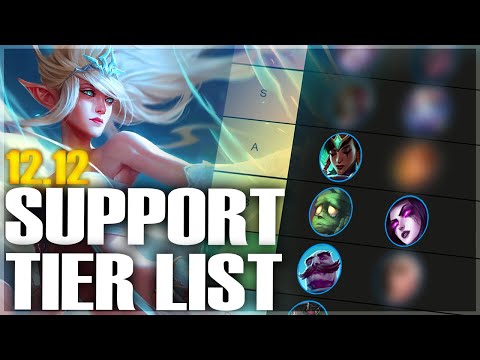 *UPDATED* Challenger Support Tier List | Patch 12.12 - League of Legends