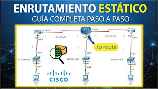 Enrutamiento Estático con 3 Routers - CISCO Packet Tracer (Paso a Paso)