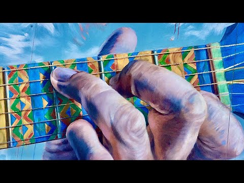 Beautiful street art guitar solo feat. Adam McPhail