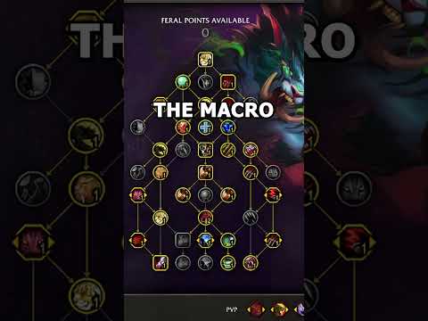 Crazy ONE button BURST Macro all FERAL DRUID Wants! #pvp #wow #dragonflight #shorts