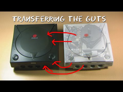 Sega Dreamcast Project: Custom Black Shell - Transferring the Guts