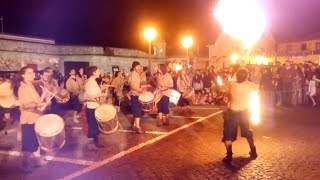 preview picture of video 'Arruada de Fogo (Fire Show) - Leça da Palmeira - Portugal - Festa Pirata (29-JUN-2014)'