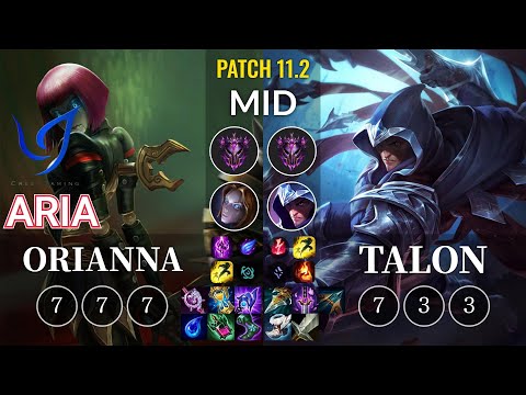 CGA Aria Orianna vs Talon Mid - KR Patch 11.2