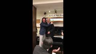Granada “Espontánea” Plácido Domingo al piano, con el tenor Arturo Chacón-Cruz