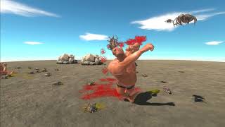 Primitive Struggle: Early Man Faces Off Against Swarm of Bees in 4K Battle!" 🏹🐝💥