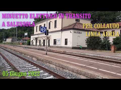 Minuetto Elettrico in transito a Salussola - corsa prova Trazione Elettrica