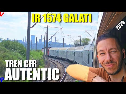 UNPRECEDENTED journey on train IR 1574: Galați – Ploiești Sud with open windows & authentic joint...