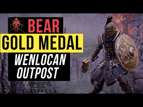 🥇 GET GOLD the EASY WAY! - Wenlocan Outpost BEAR Walkthrough - Mastery Challenge Tips | AC Valhalla
