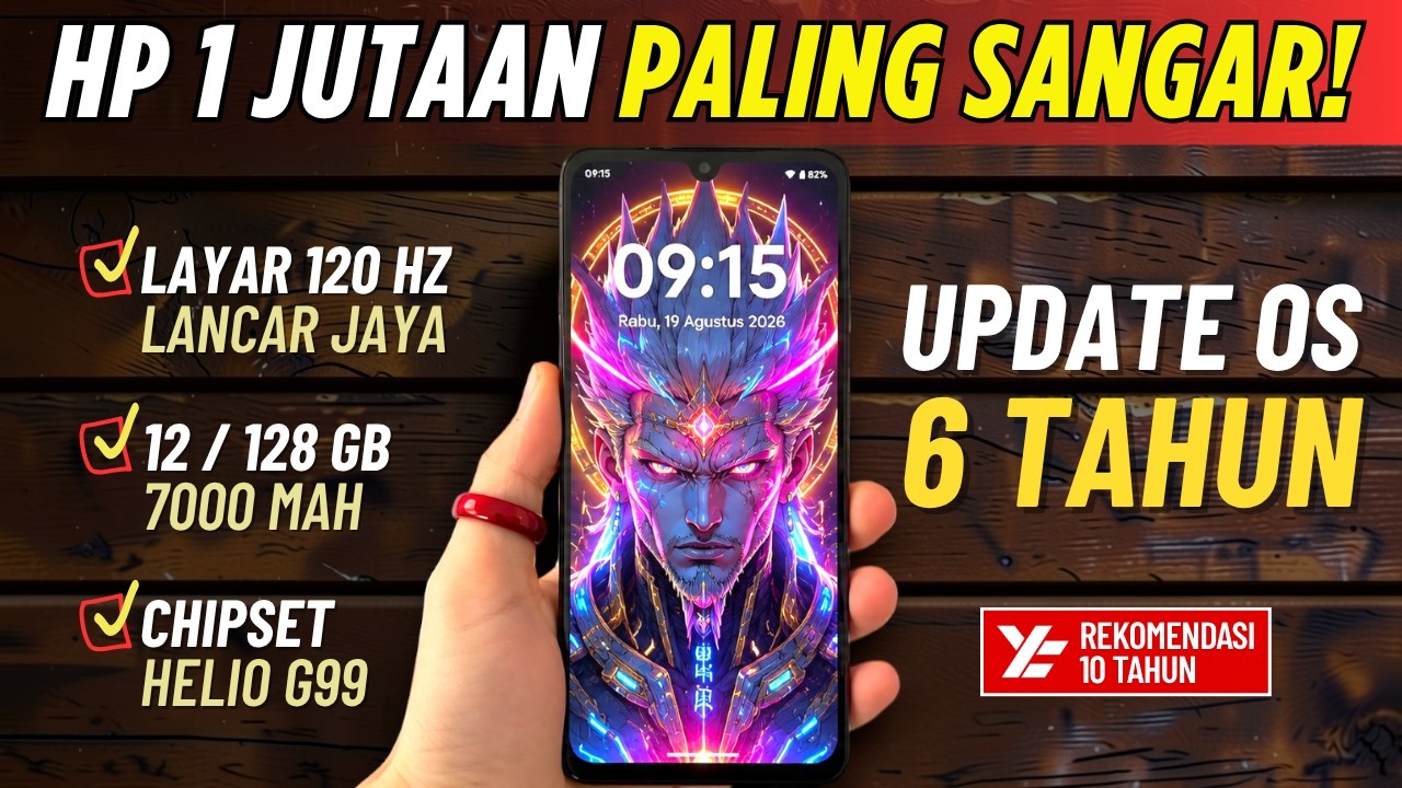 5 Rekomendasi HP 1 JUTAAN TERBAIK AGUSTUS 2026! Versi YATEKNO