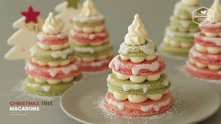 크리스마스🎄 트리 마카롱 만들기 : Christmas Tree Macarons Recipe | Cooking tree
