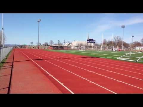 Entraînement sur la piste à Arvida