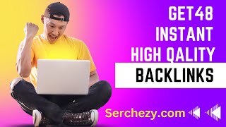 48 high quality backlinks instantly with one click