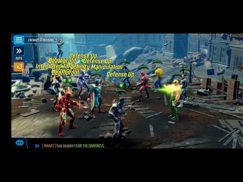 Blitz - 292k Power Armor vs 456k Defenders - Marvel Strike Force
