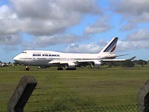 Air France TakeOff 02-01-2010 Plaisance Airport Mauritius