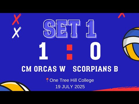 Northern Zone Volleyball 2025: CM Orcas W vs Scorpions B (1st Set) 19/07/2025