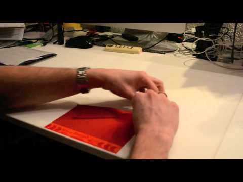 OX-Noppe auf Folie montieren ...