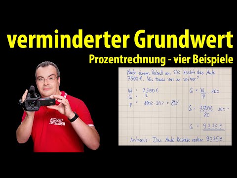 Reduced base value - four example problems with checks | Teacher Schmidt