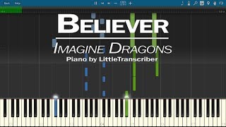 Imagine Dragons - Believer (Piano Cover) by LittleTranscriber