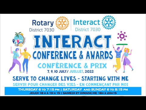 Rotary District 7030: Interact Conference & Awards 2022 - Day 1 (EN)