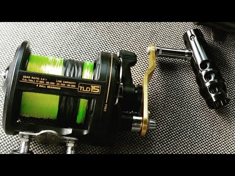 Shimano TLD 15 budget trolling set up with Penn rampage rods.