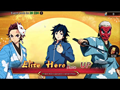 AKHIRNYA BANNER RATE UP MUNCUL JUGA & GUARANTEE DAPAT HERO SSR - DEMON SLAYER BLADE OF HASHIRA