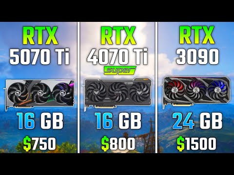 RTX 5070 Ti vs RTX 4070 Ti SUPER vs RTX 3090 | Test in 7 Games