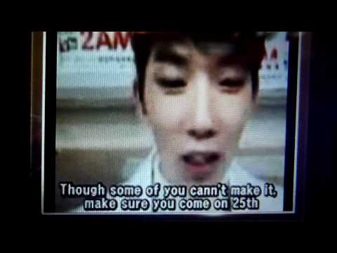111224 Jo Kwon's Starcall from the 2AM Christmas Concert (eng subs)