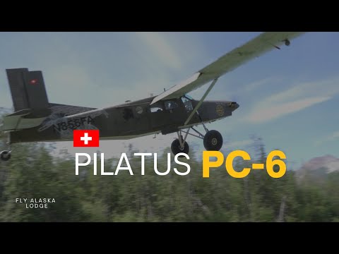 Alaska bush plane - The Pilatus PC6 Flying at the FlyAlaskaLodge.com