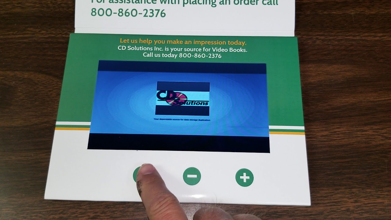 Video books by CD Solutions. Make an impression on  your customer
