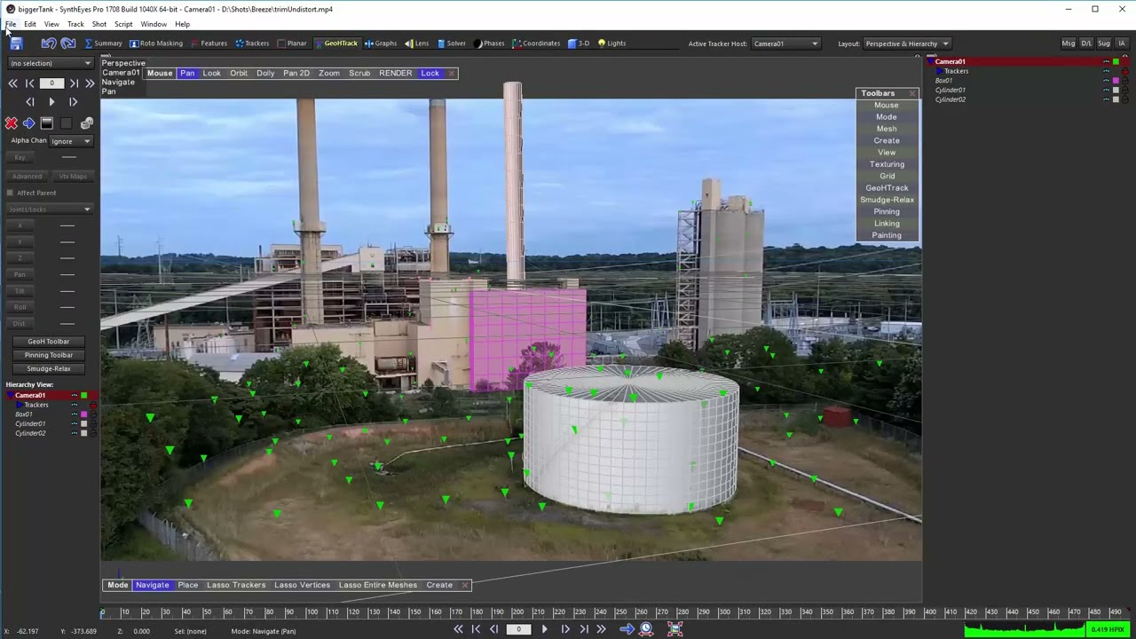 SynthEyes 3D Meshes to AfterEffects Boris FX