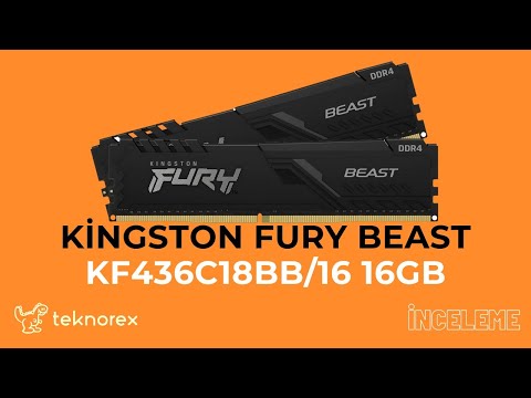 RAM Kingstonas | Fury Beast | 16 GB | DDR4 | 3600 MHz | PC/serveris | Registracijos Nr. | ECC Nr video
