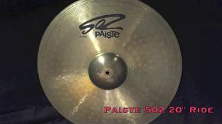 Video thumbnail for 二手Paiste 502 Ride 20" by 有鼓氣