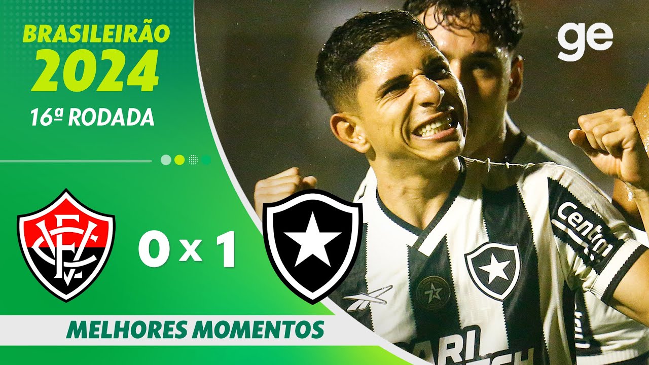 VÍDEO | Gol e melhores momentos de Vitória 0x1 Botafogo pelo Brasileirão-2024