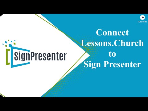 Connect Lessons.Church to Sign Presenter