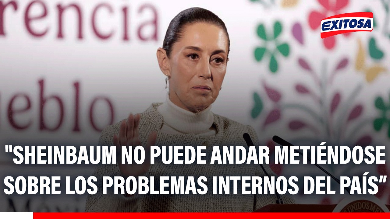 🔴🔵 Nicolás Lúcar cuestiona a Claudia Sheinbaum por opinar sobre el Perú