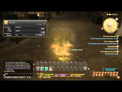 Final Fantasy 14 ARR alchemist guild level 10 quest